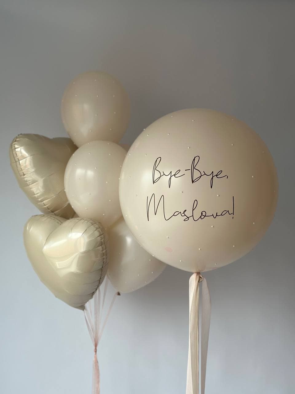 Beige set for a bachelorette party