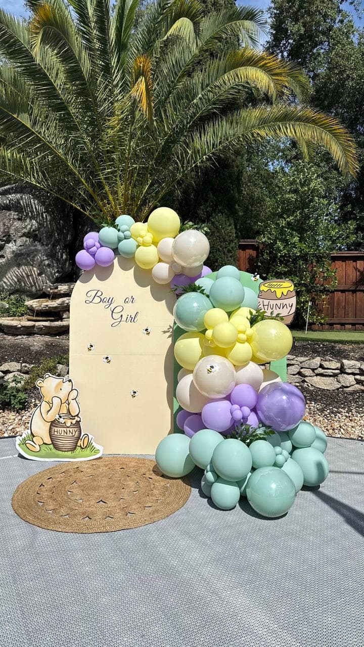Balloon Backdrop "Winnie-the-Pooh"