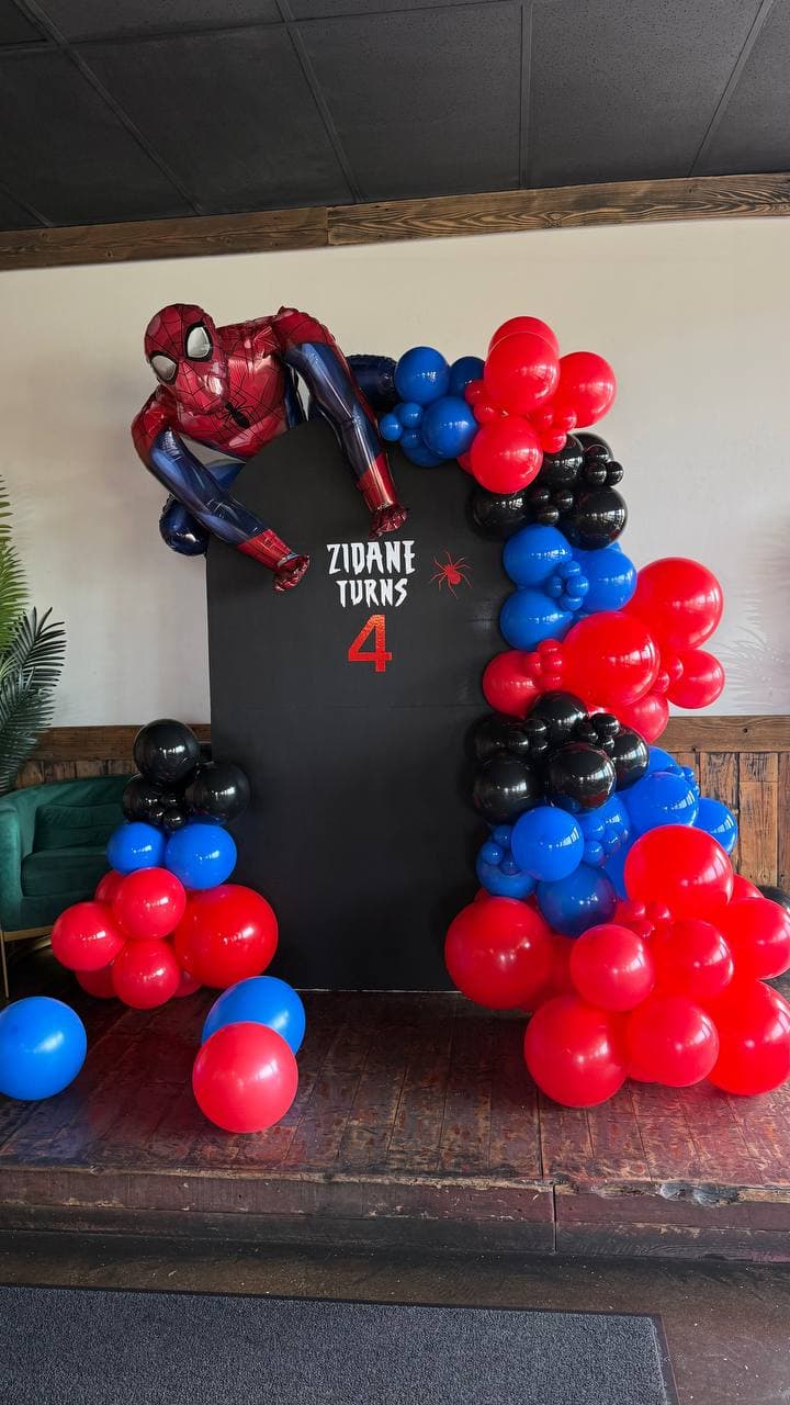 Balloon Backdrop "Spider-Man"